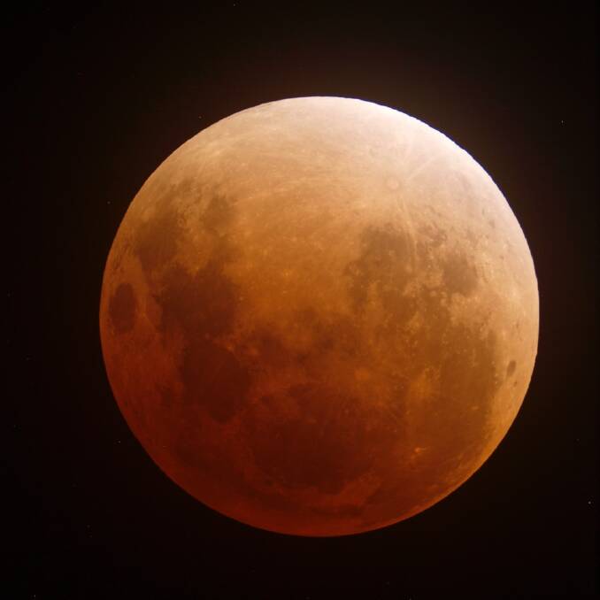 BLOOD MOON: The last total eclipse visible in Australia was in 2015. Photo: Len Fulham 