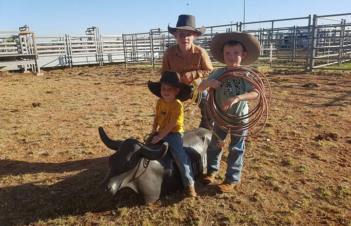 RODEO SCHOOL: The youngest participants for the full timed workshop were ready to get into it on Friday morning. Photo: Melissa North