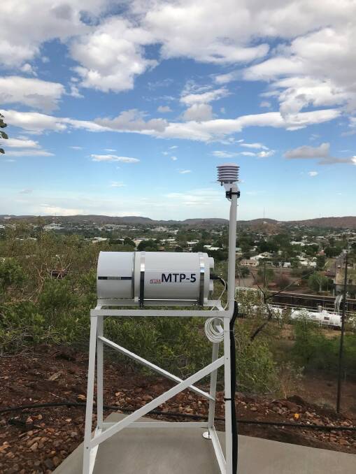 METEOROLOGICAL EQUIPMENT: The MTP-5 will determine changes in atmospheric conditions that impact the circulation of air currents in the area. Photo: Supplied