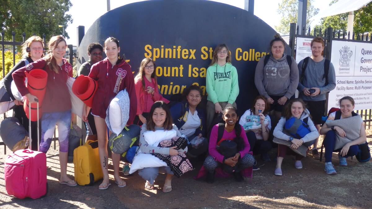 CHALLENGE ACCEPTED: Spinifex students raised money to aid young refugees. Photo: Supplied