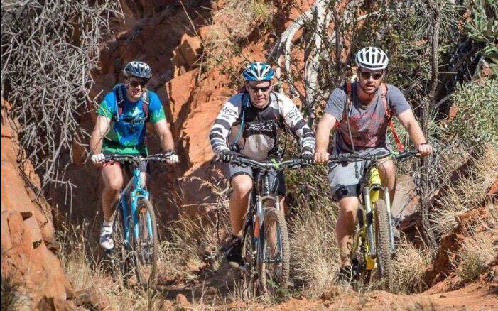 CLASSIC: Experienced competitors in the annual Fountain Springs MTB Classic ride the gruelling track. Photo: Supplied