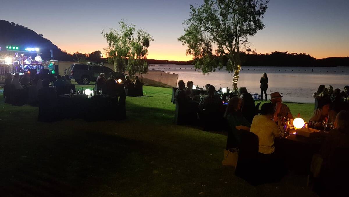 Guests enjoyed a three-course meal and entertainment as they dined under the stars. Photos: Supplied