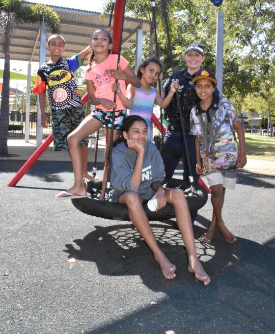 CHILLIN IN THE PARK: One of the activites the youth of Mount Isa love is chillin in the park with the PCYC.