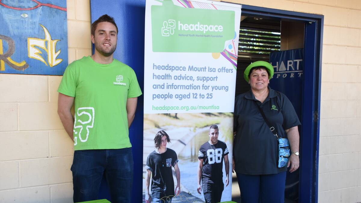 HEADSPACE SUPPORT: Headspace supported the students with a barbeque and promoted their seven healthy tips.