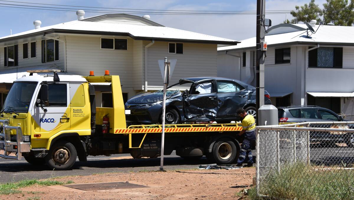 COLLISION: A driver was taken to Mount Isa Base Hospital after a collision on the corner of Pamela and Trainer St.