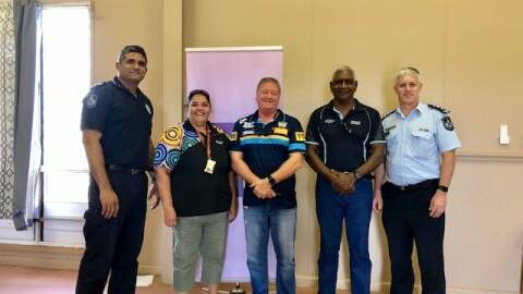 CAMOOWEAL POLICE: Police and community members gathered together to discuss the future of the town of Camoowea. Photo: Supplied