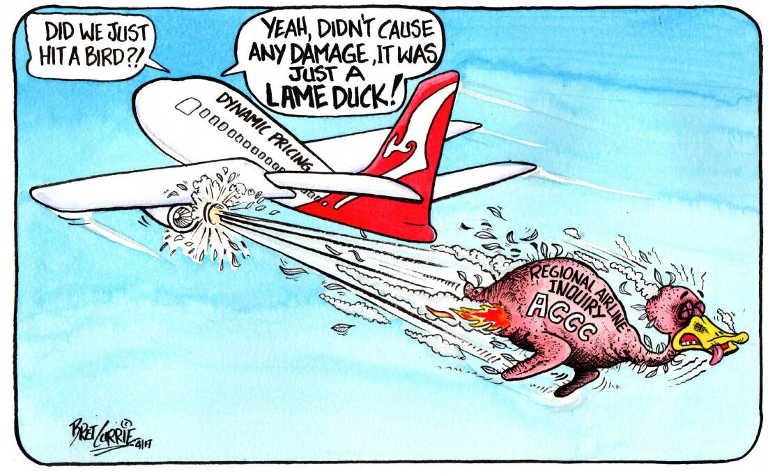 The ACCC's inability to stop price gouging must be the "spirit of Australia" suggests cartoonist Bret Currie.