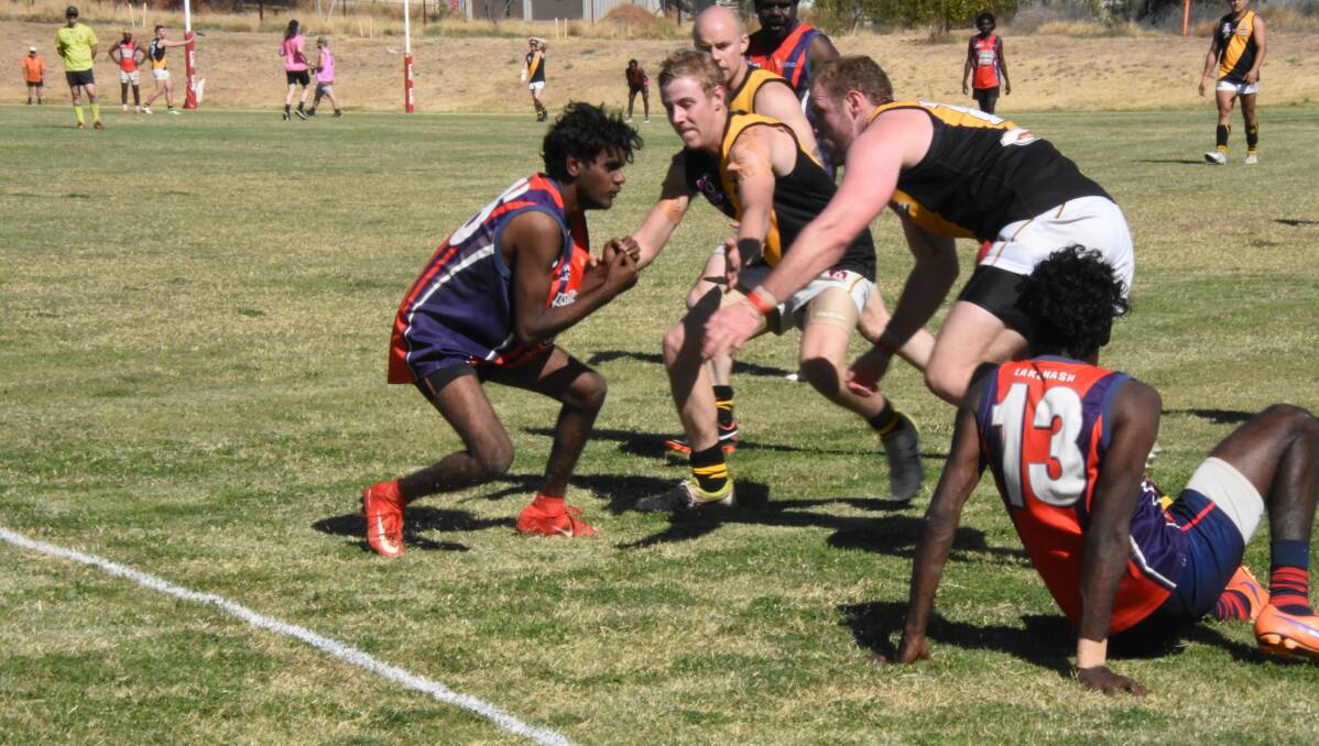 LAKE NASH: The Young Guns fired up and defeated the Tigers at Legend Oval on Saturday. Photos: Melissa North