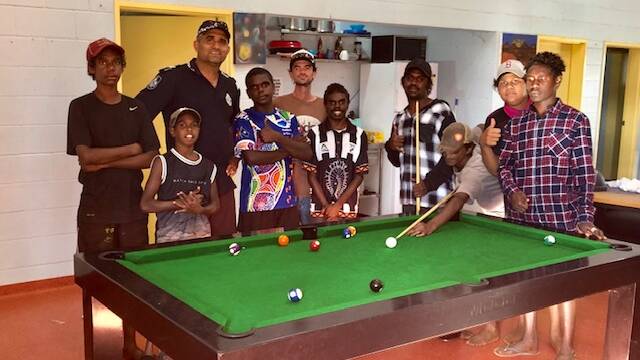 DOOMADGEE: Youth played pool among other activities on the day.