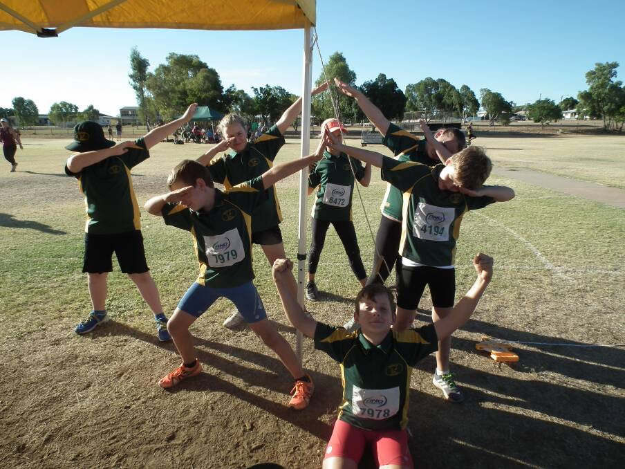 The Mad 11-year age group show off their dabs.