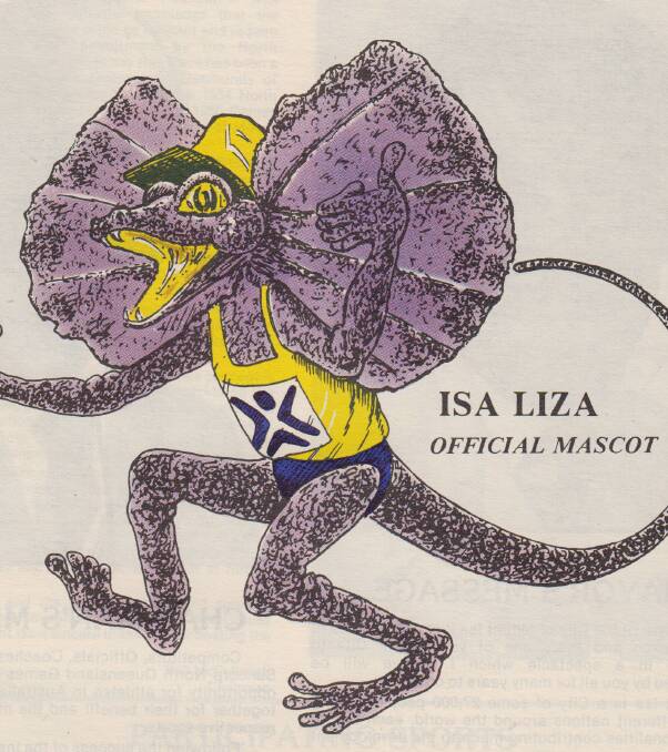 Character: The North Queensland Games of 1986 even had their own official mascot, just like the Commonwealth Games and Olympic Games do, in Isa Liza the Frillneck Lizard.