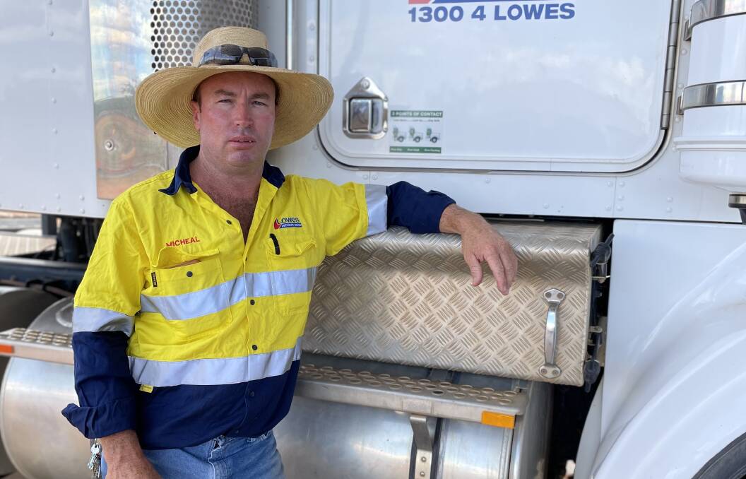 RIGHT PLACE, RIGHT TIME: Rain forced truck driver Michael Thompson to change his route, saving the life of a Sydney grandfather. 