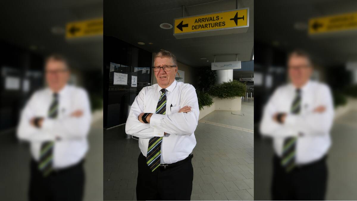 NEW NORMAL: Tamworth Mayor Col Murray remains bullish on the airline industry, saying the sector will recover once the coronavirus crisis fades away. Photo: Gareth Gardner, file.