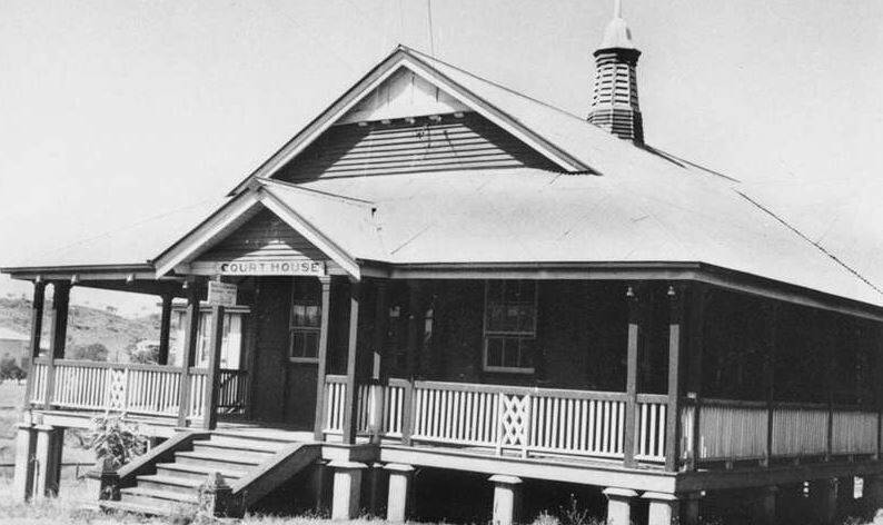 EARLY ENTERTAINMENT: Mount Isa court house in the 1940s.