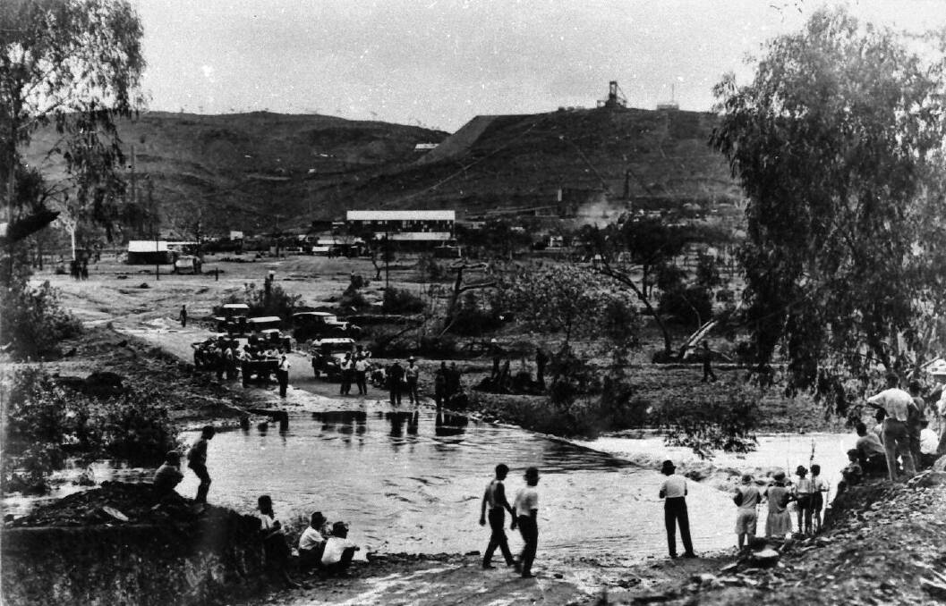 RIVER FLOWS: Great excitement with in 1929 with the Leichhardt River flowing. 