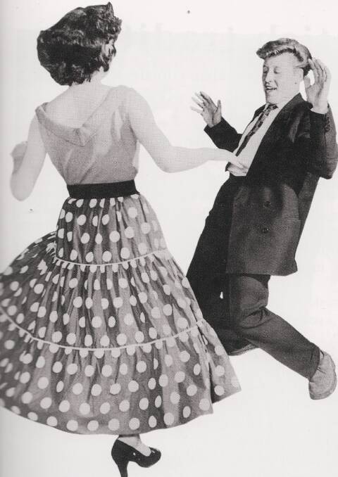 SWING DANCE :Layered skirts and stiff petticoats made dancing easier in the 1950s. Picture: Supplied 