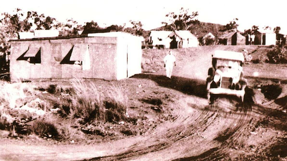 EARLY DAYS: No street numbers or names here in the early 1920s Mount Isa. 