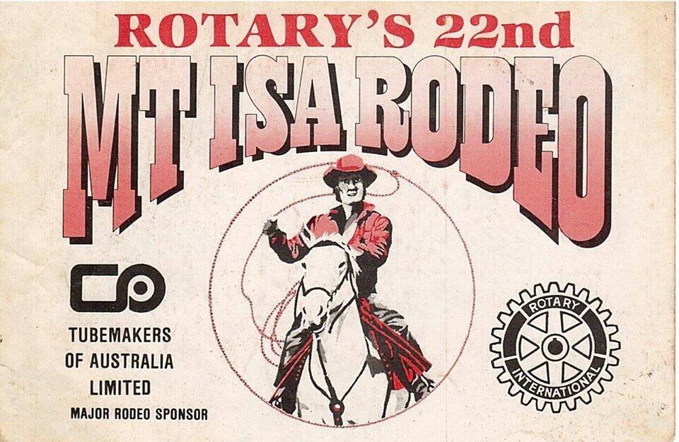 REMEMBER THIS: A promotional poster for the 22nd Mount Isa Rodeo in 1980.