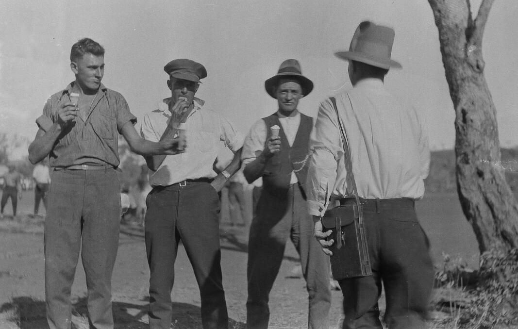 ALTERNATIVES TO DRINKING: Ice cream lickin' good in Mount Isa, 1930. 