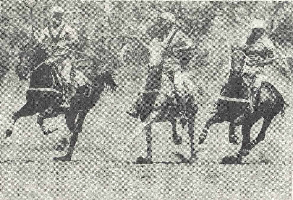 COMPETE: Polocrosse at the North Queensland Games in Mount Isa, 1986. 
