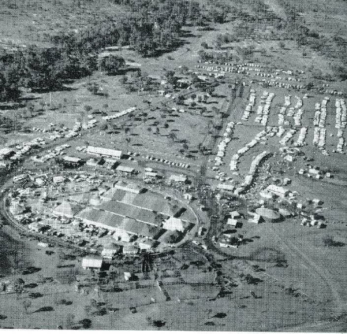 FROM ABOVE: The first show in Mount Isa - Kalkadoon Park 1963.