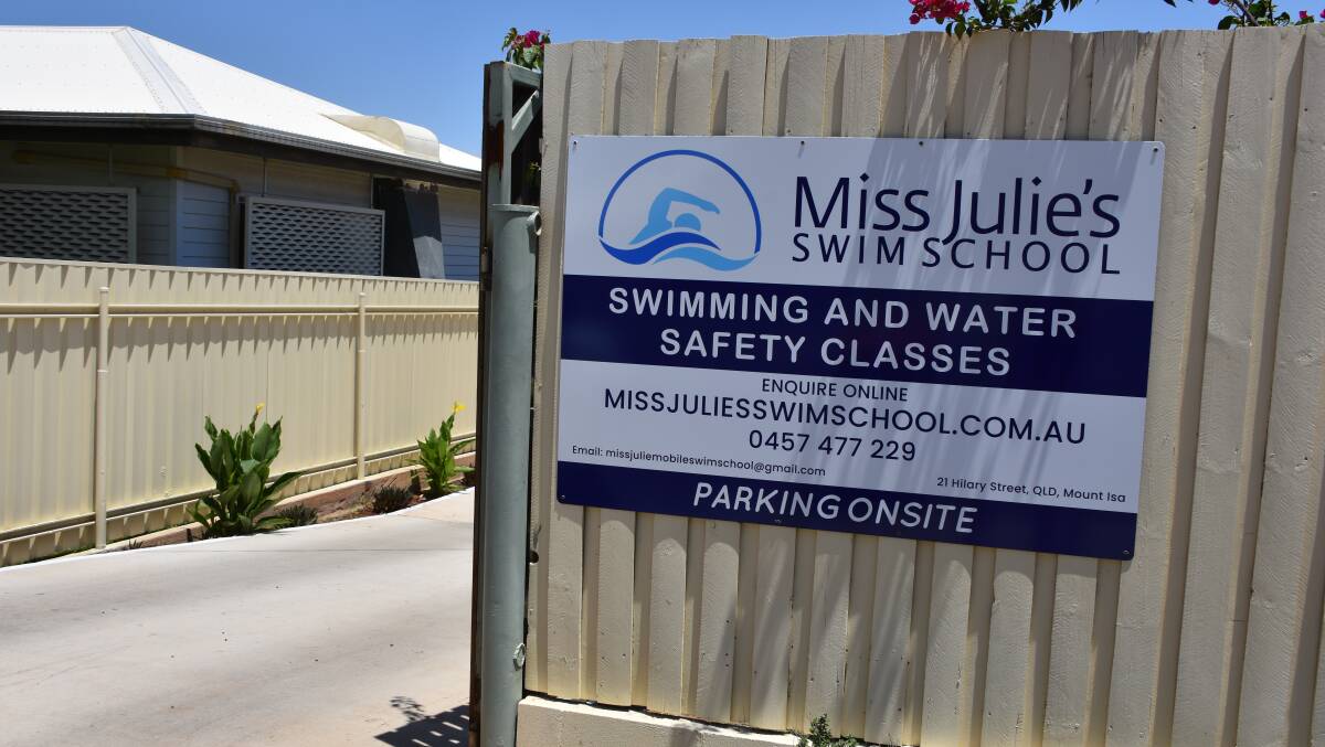Miss Julie's Swim School is located at 21 Hilary Street Mount Isa. Photo: Samantha Campbell.