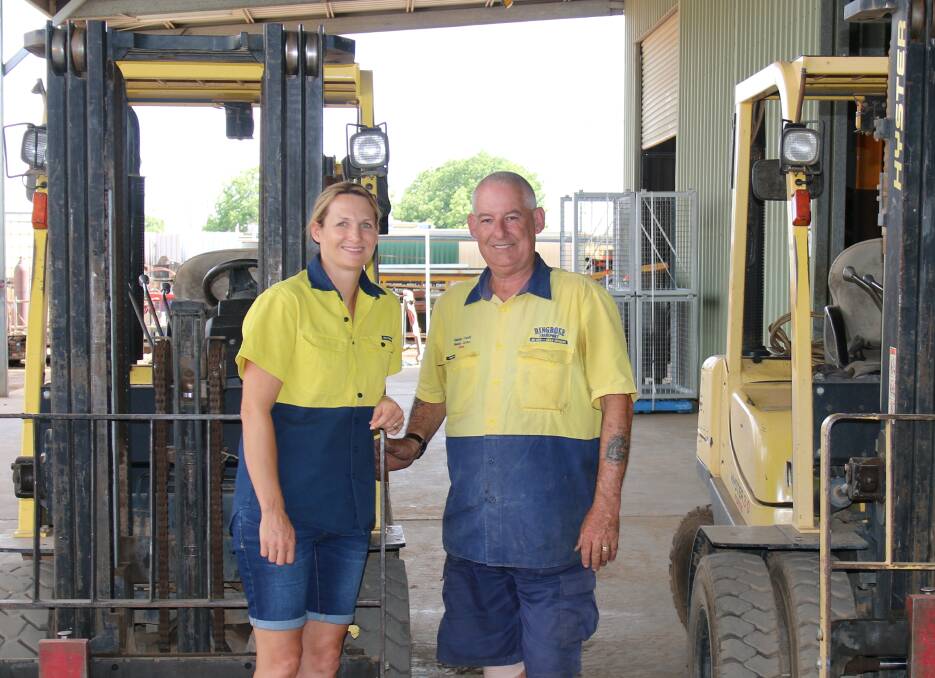 Gulf Wholesale Supplies manager Debbie Lewis and assistant Steve Borthwick. Photo supplied.