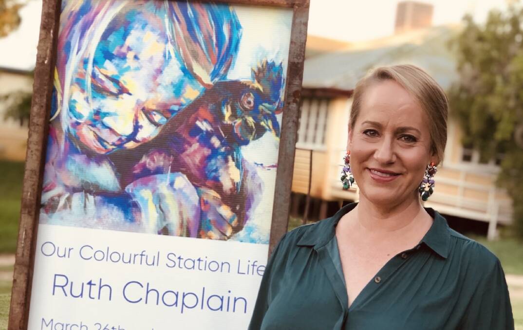 Cloncurry artist Ruth Chaplain has held her first art exhibition in Central Queensland showcasing the beauty of station life.