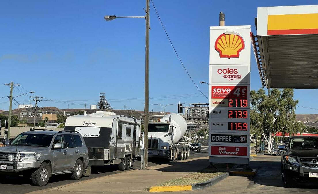 Mount Isa Shell Coles Express will not refill its LPG supply and remove bowsers from its service station once stock runs out. Photo: file.