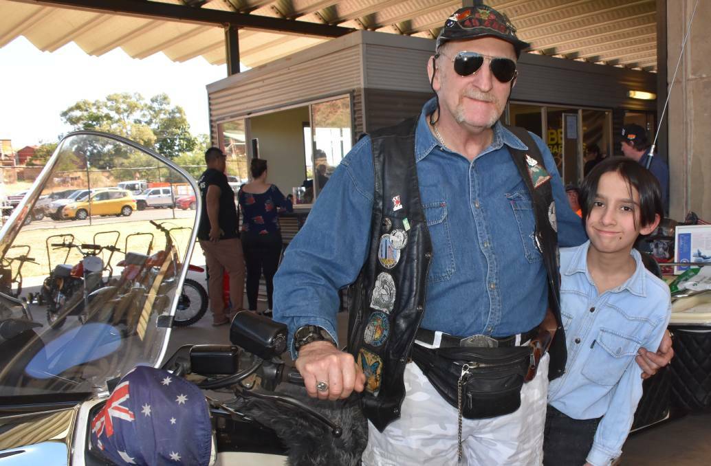 2018: Ian and Carlos Kerr with their 1999 Honda Gold Wing 1500cc at the Mount Isa Motor Show and Swap Meet.