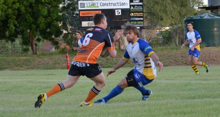 Hamish Chrisp in action for Cloncurry Rugby Club.