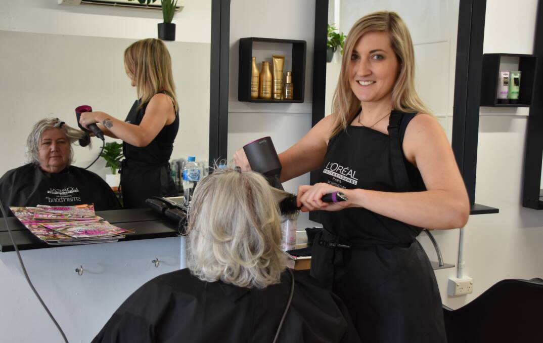 NEW BUSINESS: Erika Zvaigzne has opened her own hair salon in Cloncurry. Photo: Samantha Walton.