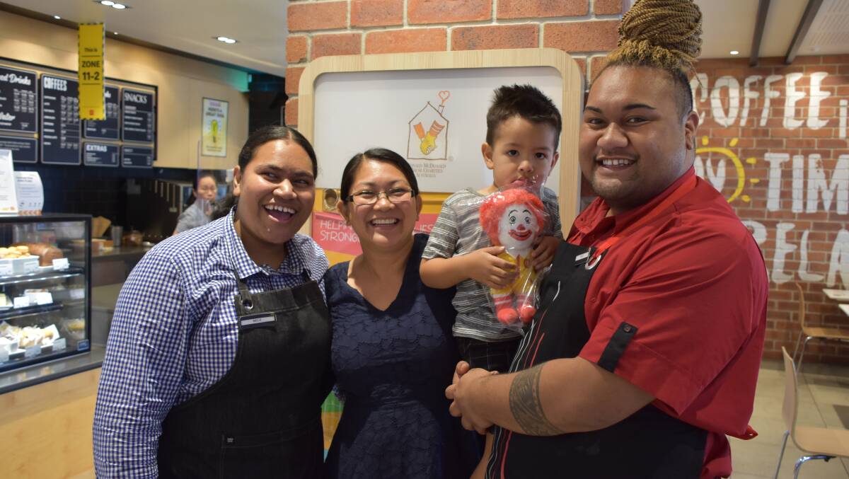 Mount Isa McDonalds staff get ready for McHappy Day. Photo: Samantha Campbell.
