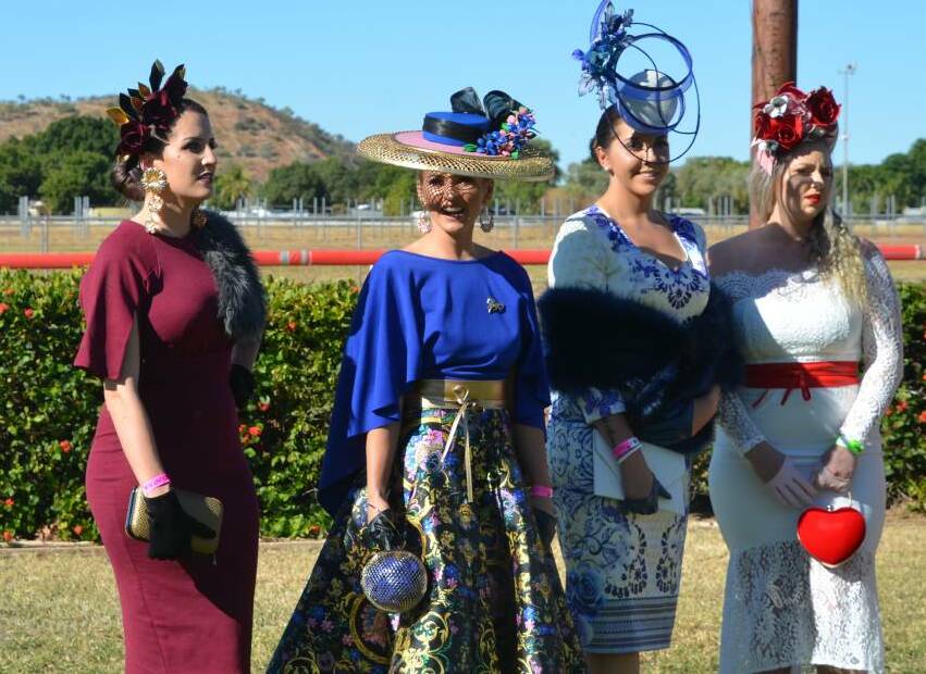 Ladies contemporary fashions at Mount Isa Race Club.