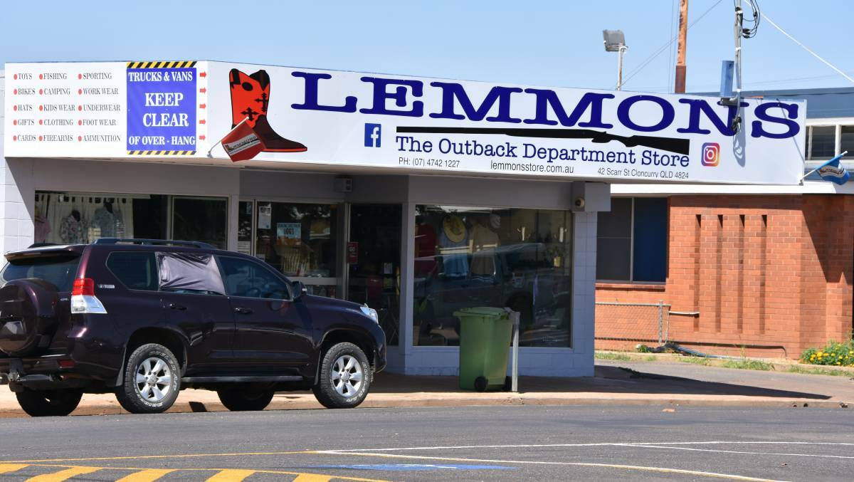 SHOP FRONT: Lemmons was one of five stores in Cloncurry that received a share in the 2019 revitalisation grant. Photo: Samantha Campbell.