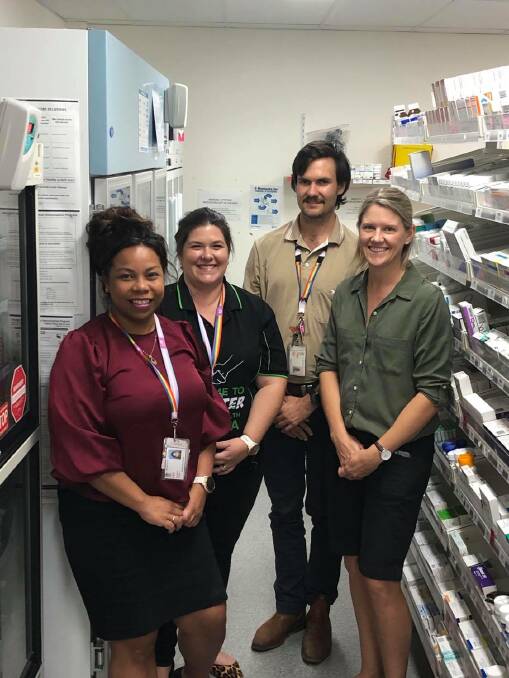 Some members of the vaccination program team: Lea Sheltens, Rebecca Mitchell, Toby Wicks and Camilla Pope. Photo supplied.