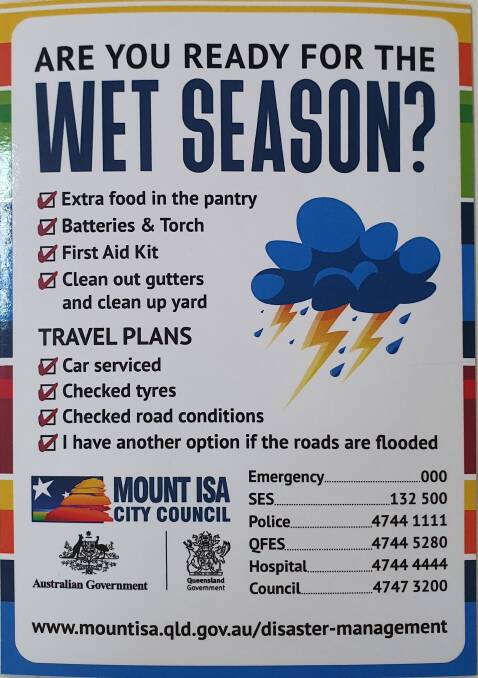The magnet outlines the steps people can take in their homes to prepare for the Wet Season. Photo supplied.