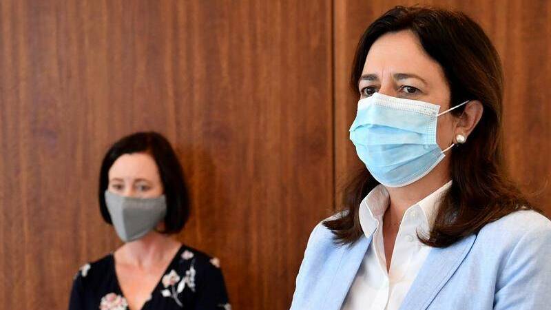 Yvette D'Ath and Annastacia Palaszczuk have urged Queensland residents to wear masks at all times.
