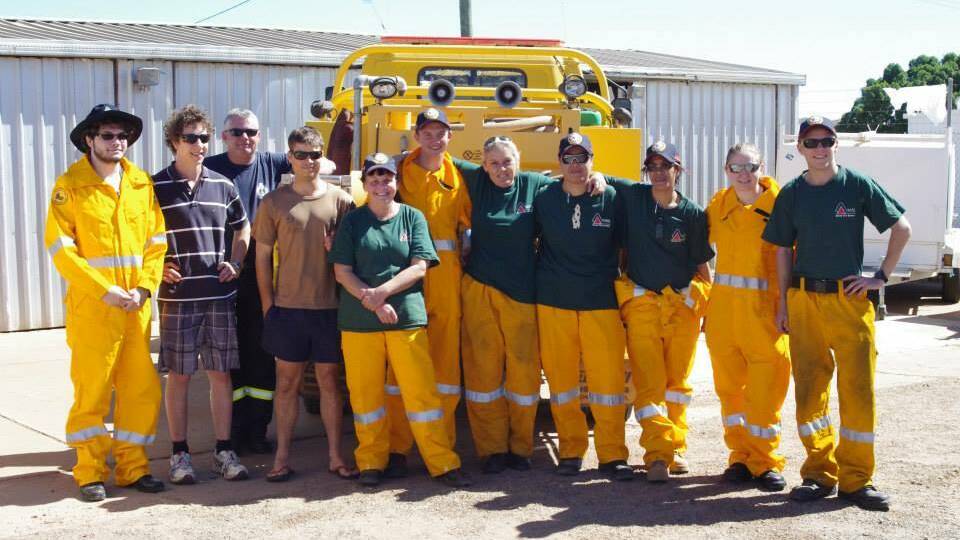 Lane Roberston was one of 10 new recruits to the Mount Isa Rural Fire Brigade in 2013.