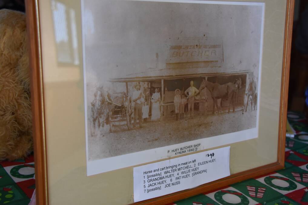The original photograph of Pat Huey's Butcher Shop. Photo: Samantha Walton.