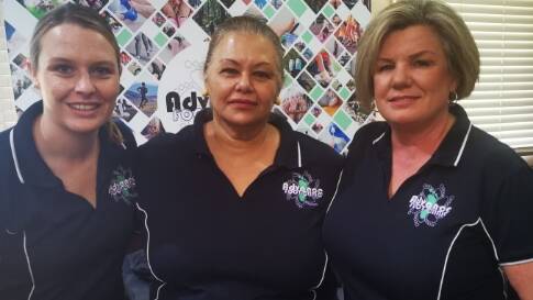 Mount Isa Advance Foot Clinic team, podiatrist Cherize Vorster, admin Robyn Maxfield and owner Angela Holland. Photo supplied.