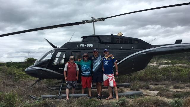 John Bruce won an all expenses paid helicopter fishing trip to Townsville for himself and two friends. Photo supplied.
