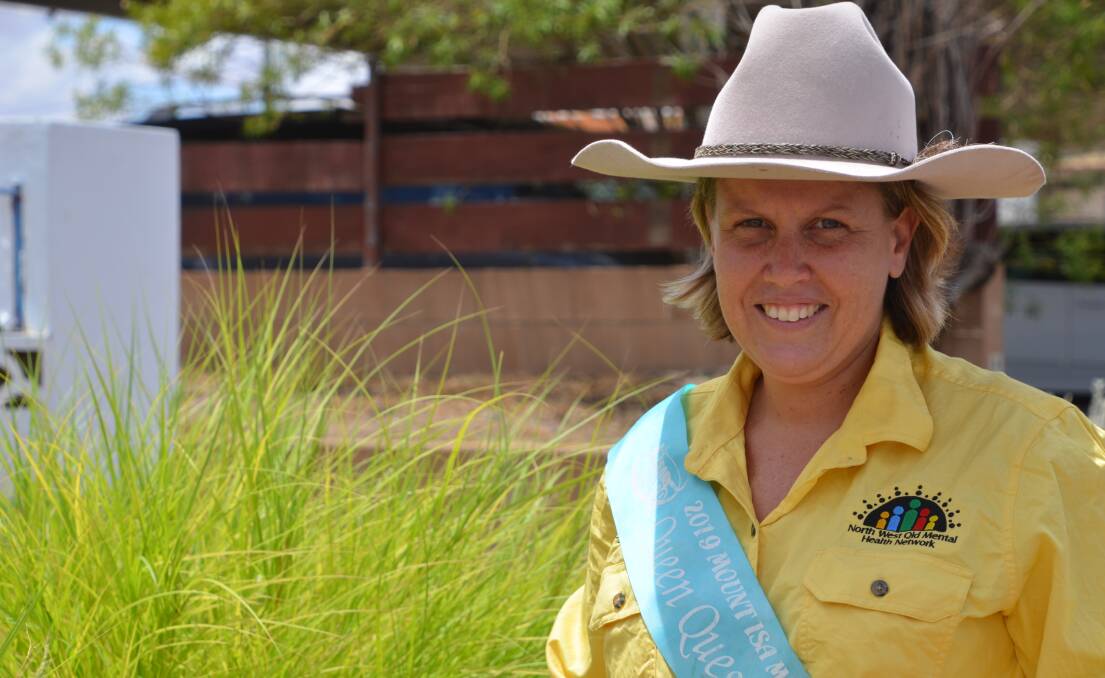2019: Mount Isa Rodeo Queen Quest Kate Lovett is raising funds for the North West Queensland Mental Health Network. Photo: Samantha Walton.