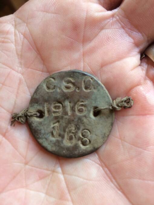 Cloncurry Shire Council 1916 dog tag. Photo supplied.