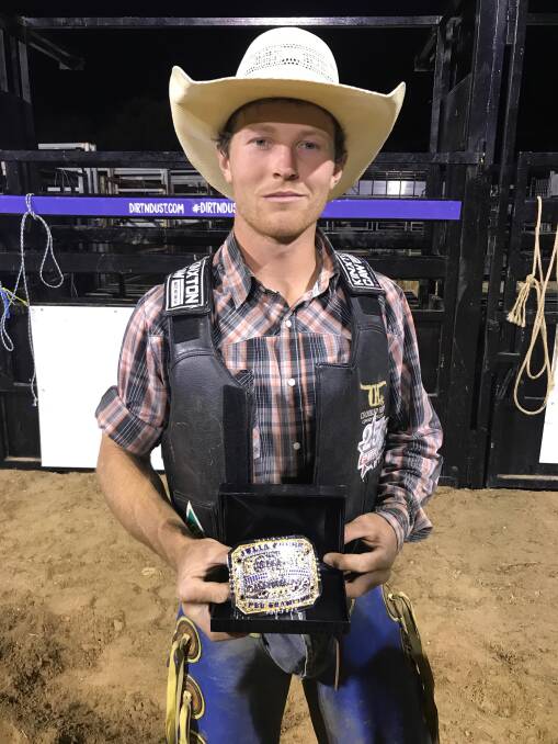 Will Purcell claims victory at Dirt n Dust rodeo.