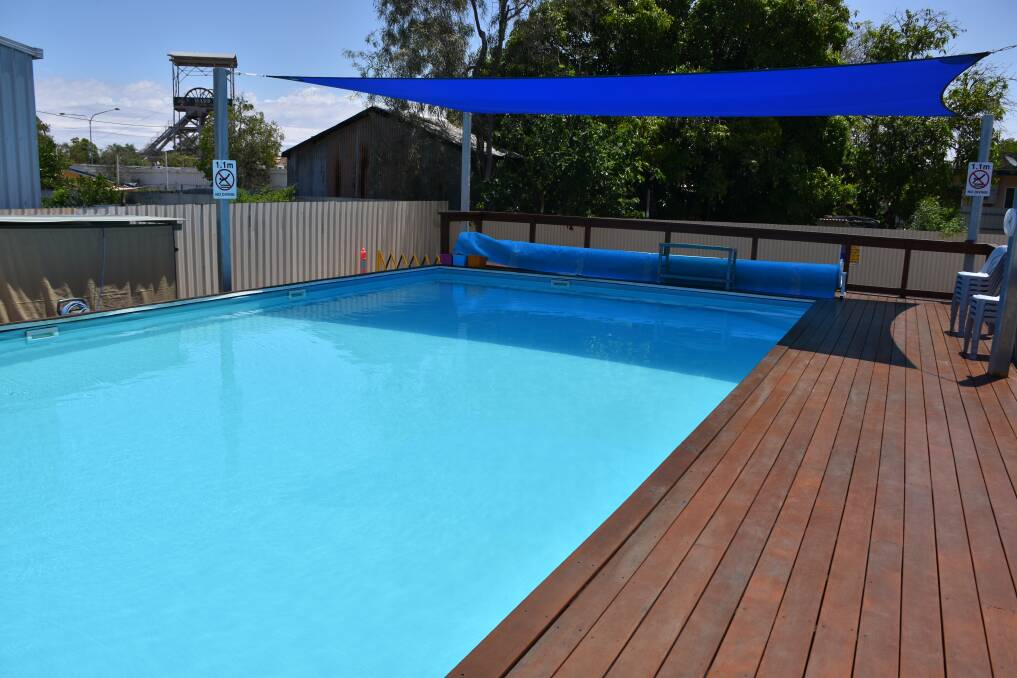 The 12 x 7 metre timber pool has been established over the last three years. Photo: Samantha Campbell