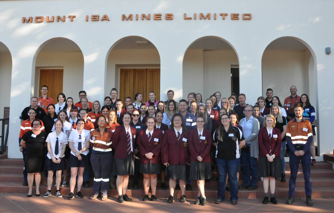 Good Shepherd Catholic College and Spinifex State College attended the Girls for Mining Mentoring Program. Photo supplied.