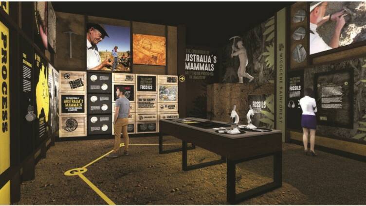 An example of the Mount Isa's Riversleigh Fossil Centre upgrade. Photo supplied.