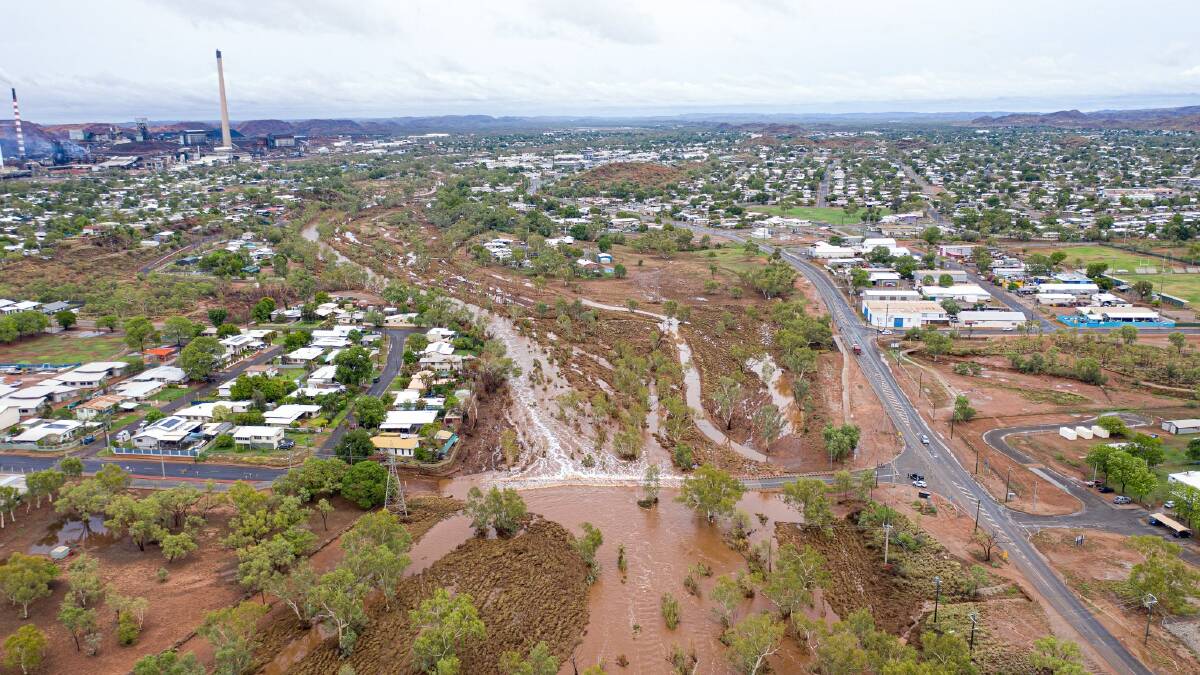 WOW: The Leichhardt River flows in Mount Isa. Photo: Kerry Brisbane.