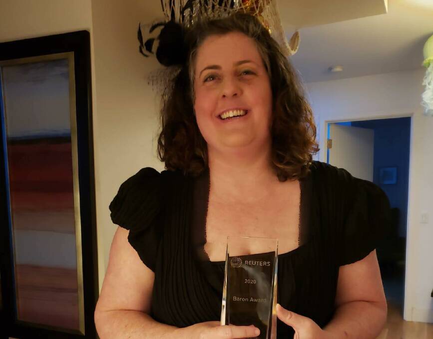 Former Mount Isa resident Corinne Perkins has received the Baron Award for her team's coverage during 2020 events. Photo supplied.